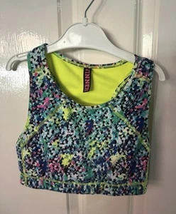 Girls M&s age 10-11 years multi print sports top sleeveless - Picture 1 of 2