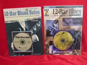 12-Bar Blues Solos & 12 Bar Blues Soft Cover Notation & Tablature Books With CD. - Picture 1 of 18