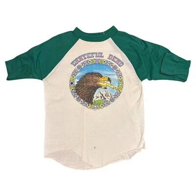 Vintage 1984 Grateful Dead Fall Tour Raglan T Shirt  Mens Large quarter sleeve - Image 1 of 4