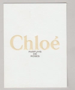 Carte publicitaire - advertising card - Parfum de Roses de Chloé - Bild 1 von 1