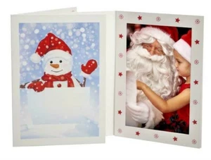 Snowman 4x6 Holiday Photo Frames( Pack of 250 ) Tap - Card Stock -NEW - Picture 1 of 4