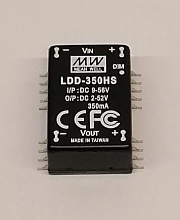 Mean Well LDD-350HS DC/DC Led Driver IN:9-56V OUT:2-52V 350mA SMD dimmbar PWM