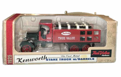ERTL True Value HDWR 1:34 Die-cast 1925 Kenworth Stake Truck W/ Barrels Bank NIB - Image 1 of 4