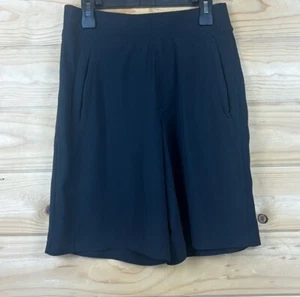 Athleta Black Brooklyn Bermuda Shorts Athletic Stretch Elastic Waist Womens 0 - Picture 1 of 4