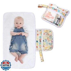 Teamoy Portable Diaper Changing Pad, Foldable Baby Changing Pad with Pockets, - Picture 1 of 5