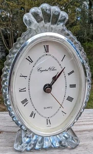 Avon Crystal Quartz Clock Has Scratch On Face Keeps Great Time Rare Find - Picture 1 of 9