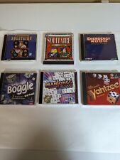 Six (6) PC CD-ROM Games for Windows 95/98 Solitaire, Boggle, MahJongg, Yahtzee