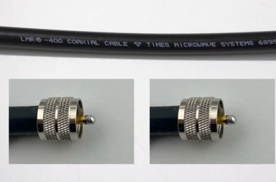 Times Microwave LMR-400 Low Loss Coax with PL259 male New lot - Image 1 of 4