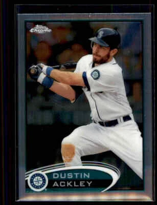 2012 Topps Chrome  Dustin Ackley #107 Seattle Mariners - Image 1 of 2