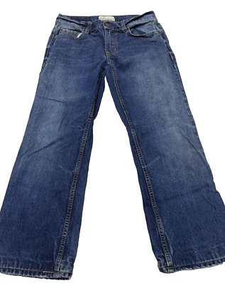 Aeropostale Benton Bootcut Jeans Mens 27x28 Blue Distressed Wide Leg Cotton - Image 1 of 4