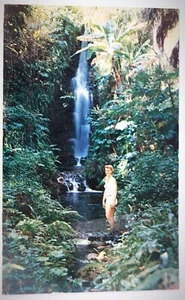 Postcard Rainbow Falls At Florida's Rainbow Springs In Florida Women Tropical - Picture 1 of 2