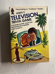 Vintage Television Trivia Card Game Series 2 Hoyle Products 1984 Complete - Picture 1 of 10