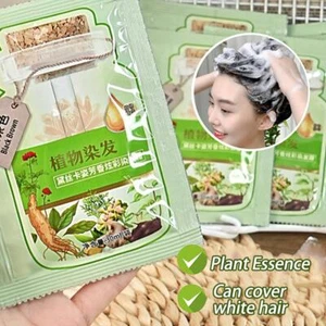 Tintura per capelli piante naturali nuova tintura per capelli a bolle botaniche 30 ml x 10 confezioni shampoo I5G5 - Foto 1 di 16