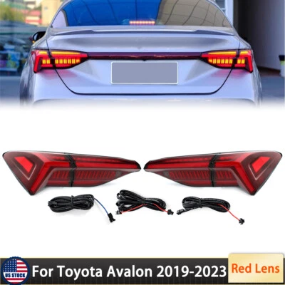 LED Tail Lights For 2019 2020 2021 2022 Toyota Avalon Assembly Red LED Rear Foto 1 de 4