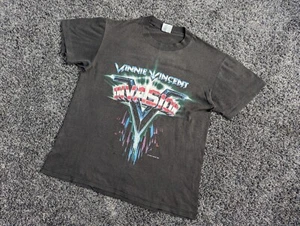 Vintage 1986 Vinnie Vincent Kiss Tour Shirt T Medium Rock Metal - Picture 1 of 10