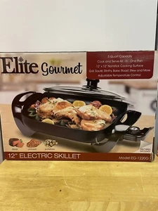 Elite Gourmet 12 inch ELECTRIC SKILLET / Fast Shipping - Picture 1 of 5