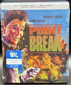 POINT BREAK (1991) BEST BUY EXCLUSIVE 4K UHD BLURAY STEELBOOK ** NEW & SEALED ** - Picture 1 of 17
