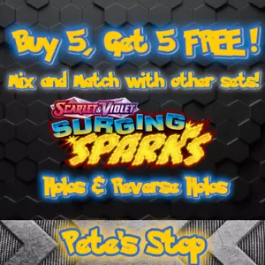 Pokemon Cards - Scarlet & Violet - Surging Sparks - Holos & Reverse Holos - Picture 1 of 1