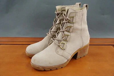 Sorel Cate Botas Zapatos Para Mujer Talla 7 Marrón Gamuza Con Cordones Impermeables Botines Foto 1 de 4