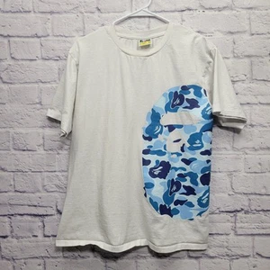 Camiseta BAPE A Bathing Ape ABC Camuflada Lateral Cabeza de Mono Grande Talla L Puntada Única *DEFECTUOSA - Imagen 1 de 9