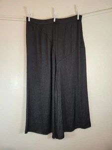 Grade and Gather Black Maxi Skirt Lightweight Crinkle Fabric Large Whimsigoth - Picture 1 of 13