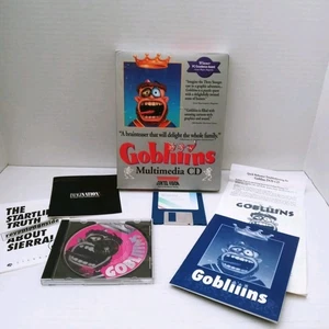 Vintage Gobliiins Multimedia CD COKTEL Vision 1993 Big Box PC Video Game CIB - Picture 1 of 19