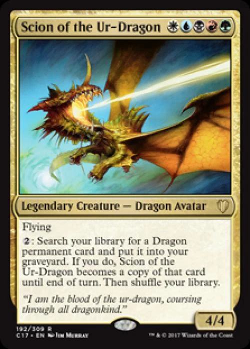 MTG English Scion of the Ur-Dragon NM Foil Commander 2017 - Image 1 of 1
