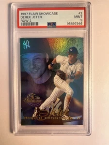 1997 Flair Showcase - Row 2 Derek Jeter NY Yankees PSA 9‼️5 Time WS Champ🏆MVP - Picture 1 of 2