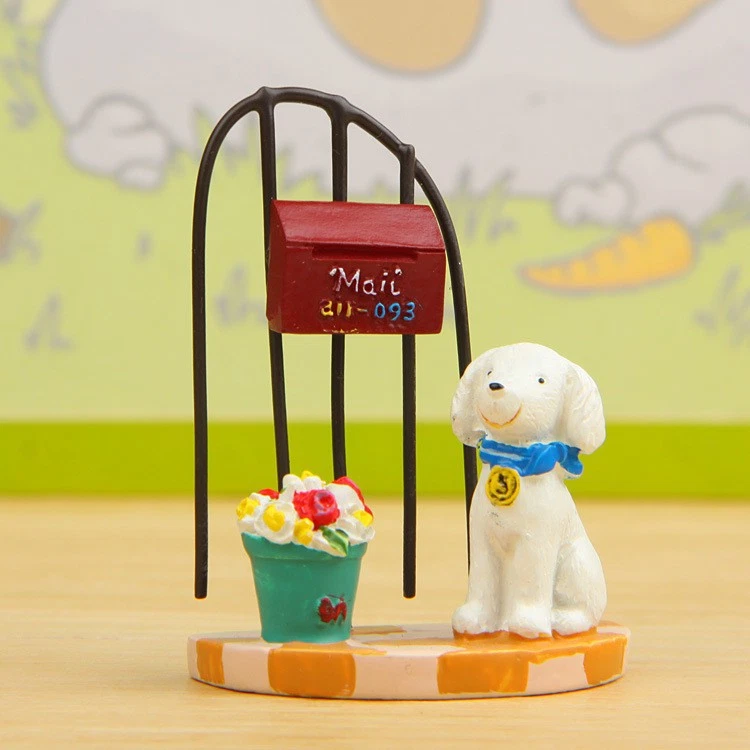 Small Fresh 3d Resin Cartoon Dog Planter With Creative Flower Basket For Home - image 1 of 1