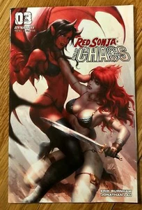 RED SONJA: AGE OF CHAOS #3 Cubierta Variante Kunkka Casi Nuevo Dinamita LO ÚLTIMO - Imagen 1 de 1