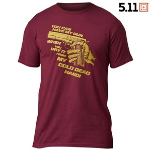 5.11 Tactical Cold Dead Hand 45 T-Shirt (XL)- Maroon - Picture 1 of 3