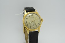 Rolex Gold Plated Mens Watch - Shock Resisting 15 Jewel Manual Wind Movement