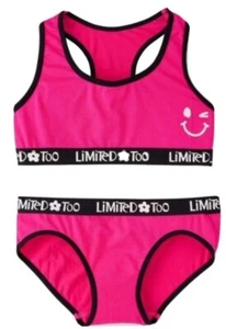 Limited Too Girl's Seamless Bra and Panty Matching Set Size S Barbie Color - Picture 1 of 3