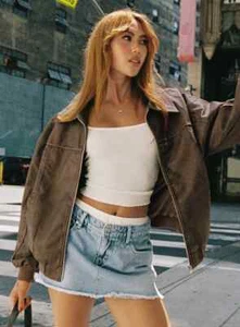 Princess Polly Goldsmith Faux Leather Bomber Jacket - CHOOSE COLOR - BRAND NEW - Picture 1 of 20