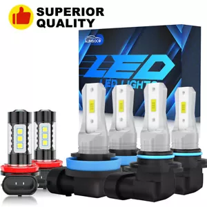 For Honda Civic EX 2016-2020 12000K LED Headlight Bulbs Hi Lo Beam Fog Lights - Picture 1 of 16