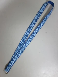 o'o'o . Disney LANYARD for Trading Pins . Blue Checkered . 21 inch x 1 inch wide - Picture 1 of 4