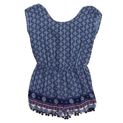 Mameluco Zoe & Rose Band Of Gypsies M manga corta azul usado en excelente estado B7 Foto 1 de 2