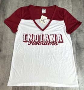 Victoria's Secret Indiana Hoosiers Shirt Womens Large Collegiate NCAA Jersey NEW - Bild 1 von 5