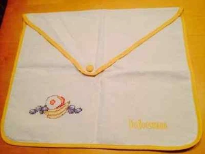 Unique IKO BOOSMANN Embroidered Cross Stitch Fruit Envelope Throw Pillow Sham C6 - Picture 1 of 6