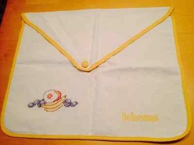 Unique IKO BOOSMANN Embroidered Cross Stitch Fruit Envelope Throw Pillow Sham C6 - Image 1 of 4