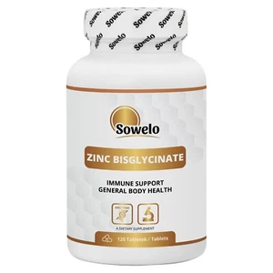 Zinkglycinat - 150% RDI pro Tablette, Immununterstützung & Antioxidans - Sowelo - Bild 1 von 7