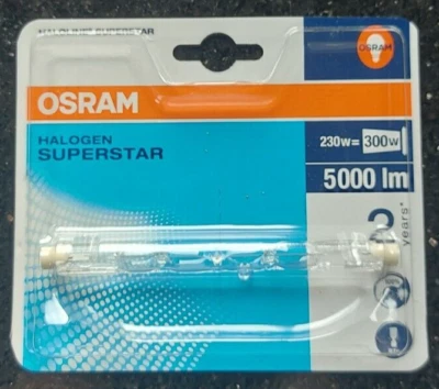 OSRAM Halogenstab Haloline Superstar 230W=300W 5000 Lm 64701 Lampe Stab Halogen - Bild 1 von 2