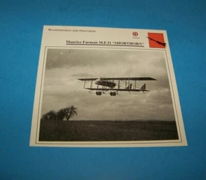 Maurice Farman M.F.II "Shorthorn" Frankreich Militär Flugzeug Foto / Information - Bild 1 von 2