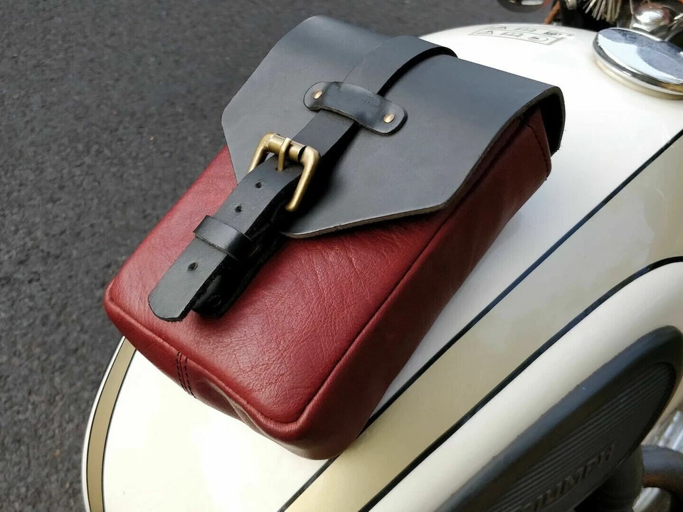 Кожаный магнит инструмент сумка бак мешок подходит для Kawasaki Z900 RS - Изображение 1 из 1