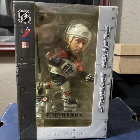 PETER FORSBERG Philadelphia Flyers NHL EXCLUSIVE ”Platinum Base” Bobblehead NIB! Cover