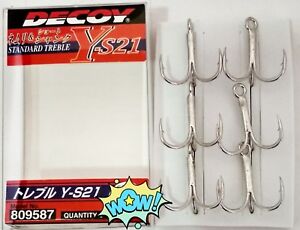 Decoy Y-S21 Treble Hook High Quality Japanese - All Sizes