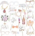 23-Piece Wedding And Bachelorette Photo Booth Props - Fun Party Accessories For