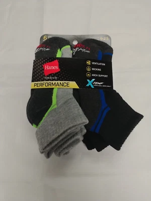 Hanes boys X-temp Moisture Wicking Ankle, 6-pack - Image 1 of 2