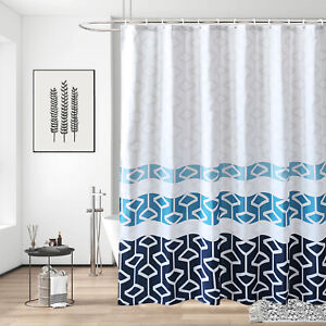 Printed Shower Curtain Waterproof Polyester Fabric Bathroom 180cm