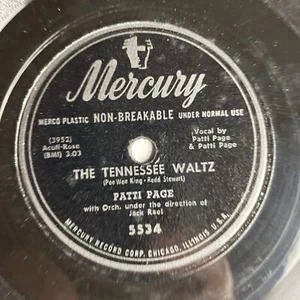 10" 78 RPM-Patti Page-Boogie Woogie Santa Claus/The Tennessee Waltz/Mercury 5534 - Imagen 1 de 4